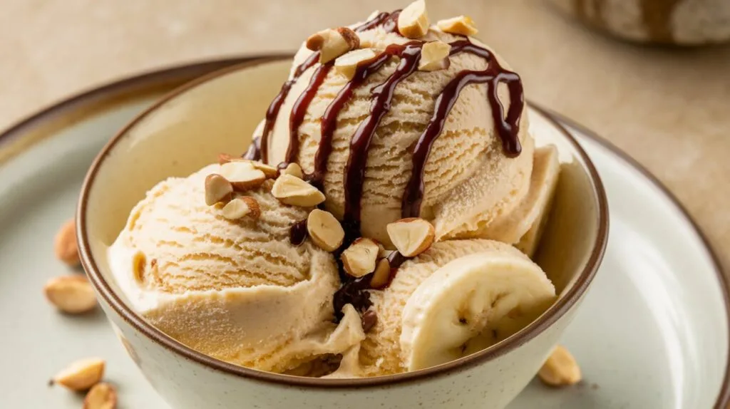 Peanut Butter Banana Ice Cream