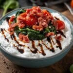 savory cottage cheese bowl